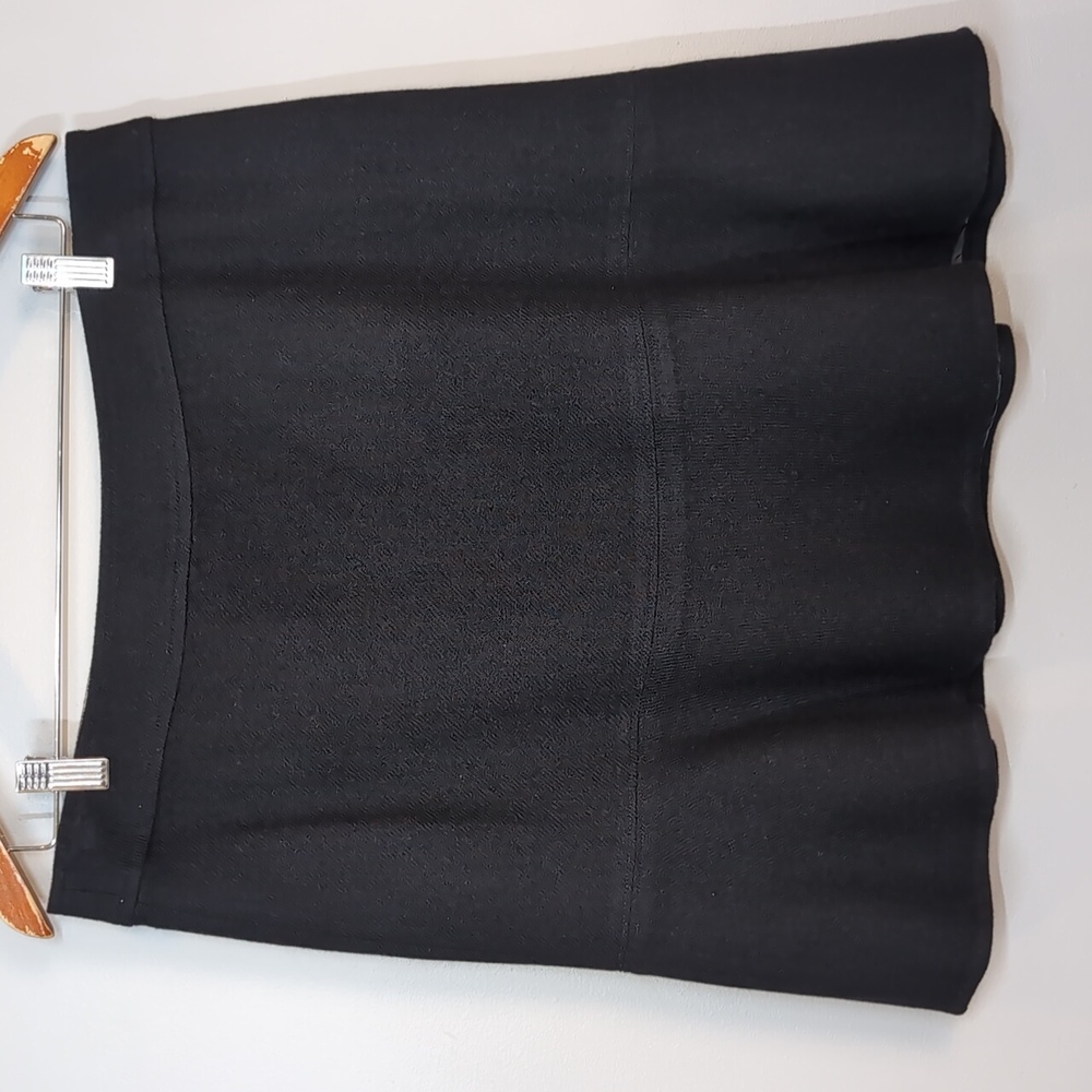 Vintage Y2K GAP Black Wool Skirt Ruffled Flare Hem Trumpet Mermaid Size 12 - Picture 11 of 11